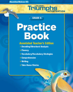[Sách] Reading Triumphs Intervention Practice Book Grade 6 Annotated Teacher’s Edition – Sách giấy gáy xoắn