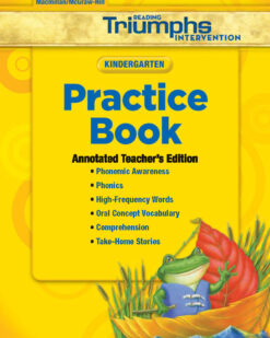 [Sách] Reading Triumphs Intervention Practice Book Kindergarten Annotated Teacher’s Edition – Sách giấy gáy xoắn