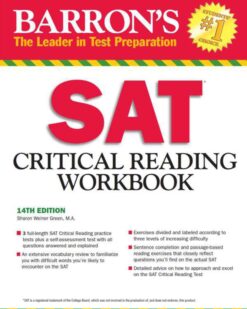 [Sách] SAT Critical Reading Workbook, 14th Edition (Critical Reading Workbook for the SAT) – Sách giấy gáy xoắn