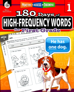 [Sách] Shell Education - 180 Days of High-Frequency Words for First Grade (Grade 1) – Sách giấy gáy xoắn