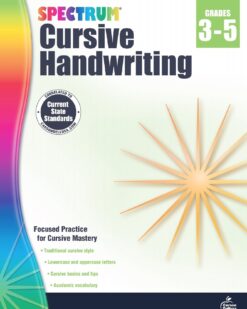 [Sách] Spectrum Grade 3 - Grade 4 - Grade 5 - CURSIVE HANDWRITING (có kèm đáp án) – Sách giấy gáy xoắn