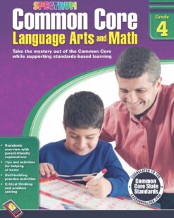 [Sách] Spectrum Grade 4 - COMMON CORE Language Arts and Math (có kèm đáp án) – Sách giấy gáy xoắn