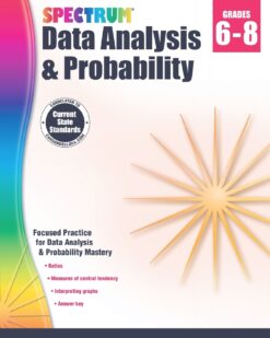 [Sách] Spectrum Grade 6 - Grade 7 - Grade 8 - DATA ANALYSIS & PROBABILITY (có kèm đáp án) – Sách giấy gáy xoắn