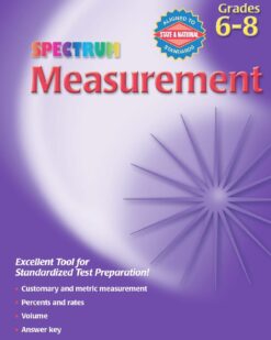 [Sách] Spectrum Grade 6 - Grade 7 - Grade 8 - MEASUREMENT (có kèm đáp án) – Sách giấy gáy xoắn