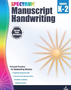 [Sách] Spectrum Grade K - Grade 1 - Grade 2 - MANUSCRIPT HANDWRITING (có kèm đáp án) – Sách giấy gáy xoắn