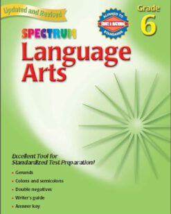 [Sách] Spectrum Language Arts Grade 6 (Updated and Revised) (có kèm đáp án) – Sách giấy gáy xoắn