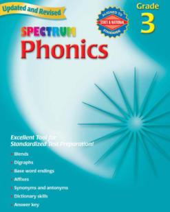 [Sách] Spectrum Phonics Grade 3 (Updated and Revised) with answer key (có kèm đáp án) – Sách giấy gáy xoắn