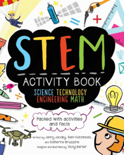[Sách] STEM Activity Book: Science Technology Engineering Math Packed with Activities and Facts - Sách giấy gáy xoắn