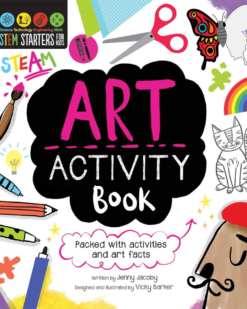 [Sách] STEM Starters For Kids Art Activity Book Packed with activities and Art facts - Sách giấy gáy xoắn