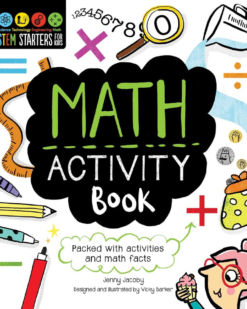 [Sách] STEM Starters for Kids Math Activity Book Packed with Activities and Math Facts - Sách giấy gáy xoắn