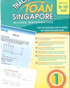 [Sách] Thách thức Toán Sinpapore 1 ( dành cho học sinh 8-10 tuổi) song ngữ Việt Anh - sách giấy gáy xoắn