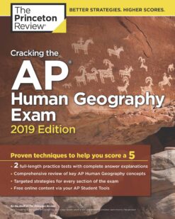 [Sách] The Princeton Review – Cracking the AP Human Geography Exam 2019 Edition 2 Full-length Practice Tests – Sách giấy gáy xoắn