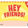 [THẺ FLASHCARD] Hey Friends! A + B – 137 thẻ cỡ A5 , ép plastics