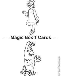 [THẺ FLASHCARD] Magic Box Level 1 – 204 thẻ A5, ép plastics