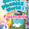 [THẺ FLASHCARD] Oxford Phonics World level 1 - 104 thẻ, In 2 mặt, size A5, ép plastics