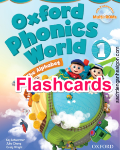 [THẺ FLASHCARD] Oxford Phonics World level 1 - 104 thẻ, In 2 mặt, size A5, ép plastics