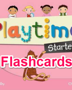 [THẺ FLASHCARD] Oxford Playtime Starters - 36 thẻ cỡ A4, ép plastics