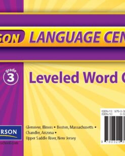 [THẺ FLASHCARD] Pearson Leveled Word Cards, Grade 3 – 209 thẻ, ép plastics
