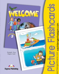 [THẺ FLASHCARD] Picture Flashcards for Welcome 3 – 158 thẻ cỡ A5 , ép plastics