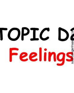 [THẺ FLASHCARD] Popodoo Smart English Topic D2: Feelings - 22 thẻ, 2 mặt, ép plastics
