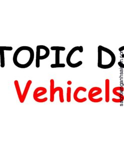 [THẺ FLASHCARD] Popodoo Smart English Topic D3: Vehicles - 23 thẻ, 2 mặt, ép plastics