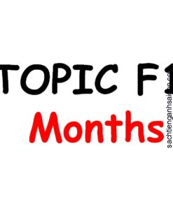 [THẺ FLASHCARD] Popodoo Smart English Topic F1: Months- 25 thẻ, 2 mặt, ép plastics