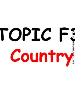 [THẺ FLASHCARD] Popodoo Smart English Topic F3: Country - 24 thẻ, 2 mặt, ép plastics