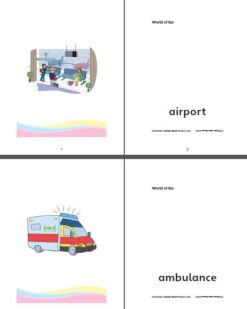 [THẺ FLASHCARD] Word of FUN A2 Flyers Flashcards- 107 thẻ, 2 mặt, ép plastics