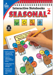[Sách] Interactive Notebooks Seasonal, Grade 2 - Sách giấy gáy xoắn