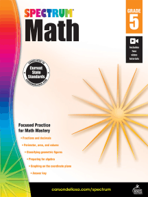 [Sách] Spectrum Math Workbook, Grade 5 - Sách giấy gáy xoắn