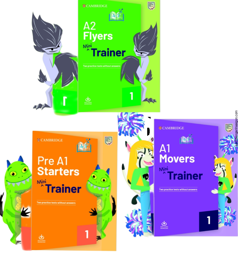 [Sách Trọn Bộ 3] Cambridge Mini Trainer A1 starters , A1 Movers , A2 ...