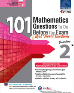[Sách] 101 Mathematics Questions To Do Before the Exam for Secondary 2 - Sách giấy gáy xoắn